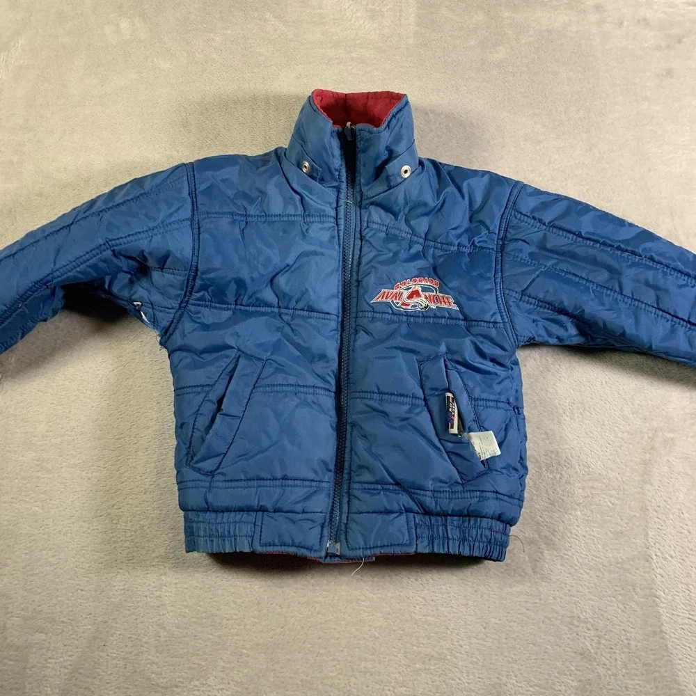 Colorado Avalanche Jacket Youth Small Reversible Red‎ Blue NHL Hockey Pro Tuff